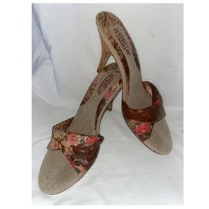 Seychelles Floral Open Toe Heel/Pumps Shoes Women’s Size 9M.. New